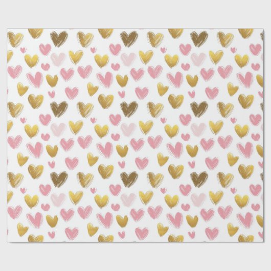 Papier Cadeau mignon et beau motif pour la Saint-Valentin (Plat)