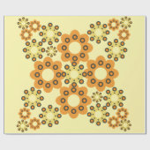 Papier Cadeau mignon fleur pétale motif 2 (Plat)