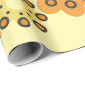 Papier Cadeau mignon fleur pétale motif 2 (Coin rond)