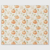 Papier Cadeau Mignon Halloween Citrouille Ghost (Plat)