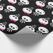 Papier Cadeau mignon kawaii emo garçon fille squelettes skuls (Coin)