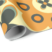 Papier Cadeau mignon motif pétale de fleur 10 (Coin rond)