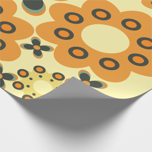 Papier Cadeau mignon motif pétale fleur 8 (Coin)