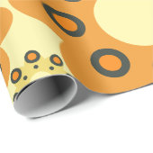 Papier Cadeau mignon motif pétale fleur 8 (Coin rond)