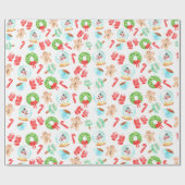 Papier Cadeau Mignon Noël La plus merveilleuse période de l'anné (Plat)