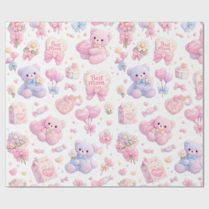 Papier Cadeau Mignon paquet de cliparts de maman ours en peluche