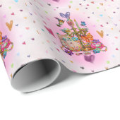 Papier Cadeau Mignon Pastel (Coin rond)