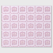 Papier Cadeau mignon rose (Plat)