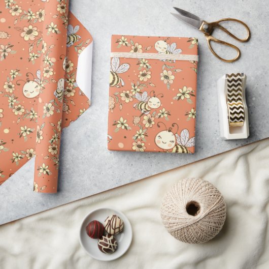 Papier Cadeau Mignonne abeille (Artisanat)