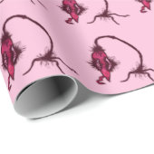 Papier Cadeau mignonne fraise (Coin rond)