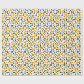Papier Cadeau Mignonne main de dessin Citrouille (Plat)