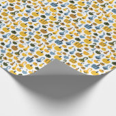 Papier Cadeau Mignonne main de dessin Citrouille (Coin)