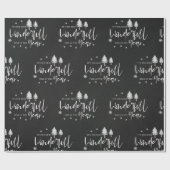 Papier Cadeau Mignonne Noir Blanc Plus Merveilleux Temps de l'an (Plat)