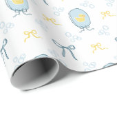 Papier Cadeau Mignonne rencontre Elégant Caoutchouc Ducky Ribbon (Coin rond)