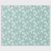 Papier Cadeau Mignonne Snowdrops menthe (Plat)