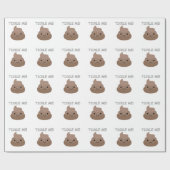 Papier Cadeau Mignonne Tickme Poop Emoji (Plat)