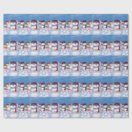 Papier Cadeau Mignonnes et somnolentes (Plat)