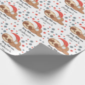 Papier Cadeau Mignonnes fentes Joyeux fentes fées Noël, Nom pers (Coin)