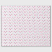Papier Cadeau Mignonnes Fleurettes Roses (Plat)