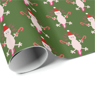 Papier Cadeau Mignons Axolotl de Noël