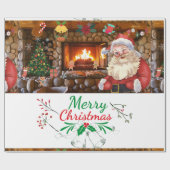 Papier Cadeau Mikitiez classe whitechristmas lumière jollyholly (Plat)