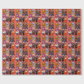 Papier Cadeau Mikitiez magie requin grimpeur frankenstei (Plat)