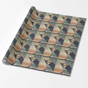 Papier Cadeau Milieu du siècle moderne 2 Heure du cocktail Marti