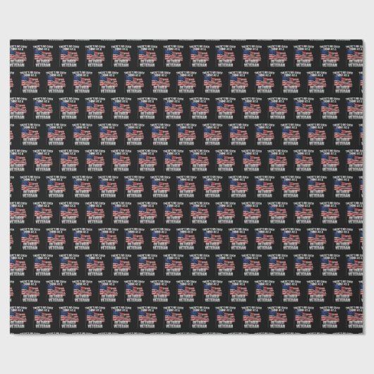 Papier Cadeau Militaire - Ce n'est pas un vétéran à la retraite (Plat)