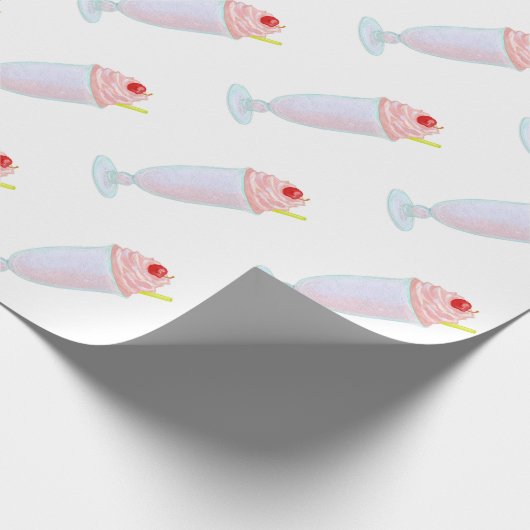 Papier Cadeau milk-shake glacé (Coin)