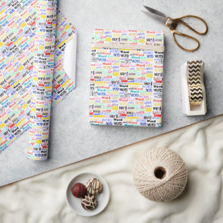 Papier Cadeau Mille Mots - 1000 Mots