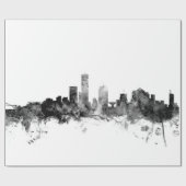 Papier Cadeau Milwaukee Wisconsin Skyline (Plat)