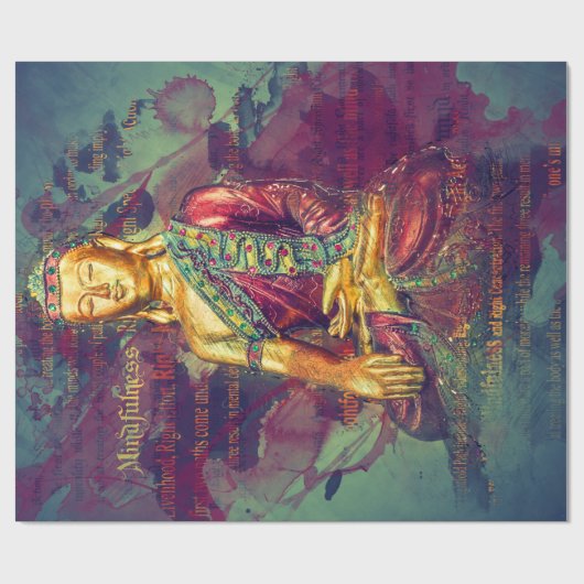 Papier Cadeau Mindfulness Bouddha (Plat)