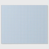 Papier Cadeau Mini Airy Blue Gingham Check Pattern (Plat)