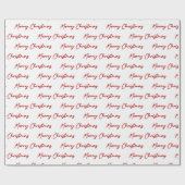 Papier Cadeau Mini-Bourgogne Rouge Curseur Noël (Plat)