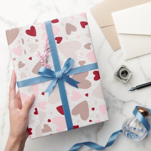 Papier Cadeau Mini-Coeurs Colorés Amour (Cadeaux)