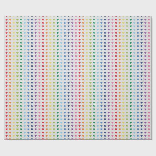 Papier Cadeau Mini Coeurs Vidéo Jeu Romantique (Plat)