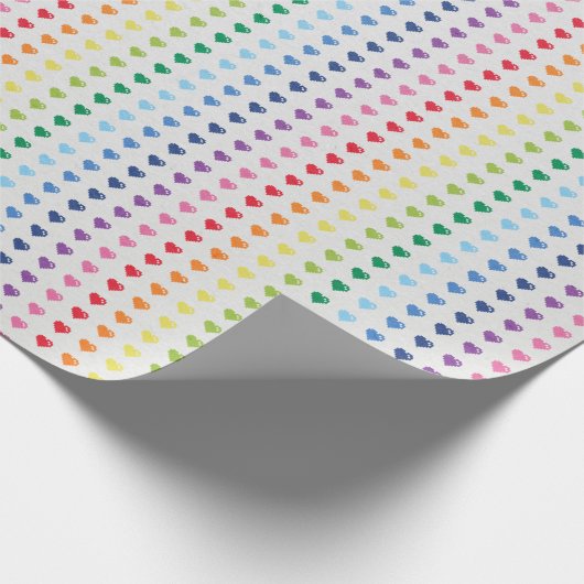 Papier Cadeau Mini Coeurs Vidéo Jeu Romantique (Coin)