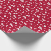 Papier Cadeau Mini conception de verdure de vacances (Coin)