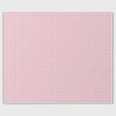 Papier Cadeau Mini Gingham à Carreaux Roses (Plat)