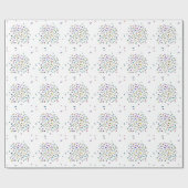 Papier Cadeau Mini insectes errants et mini bêtes (Plat)