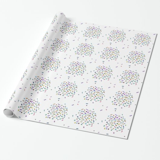 Papier Cadeau Mini insectes errants et mini bêtes (Déroulé)