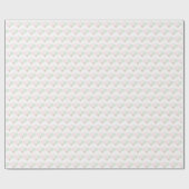 Papier Cadeau Mini-Pickleball rose et vert (Plat)