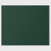Papier Cadeau Mini pin foncé vert uni élégant (Plat)