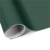 Papier Cadeau Mini pin foncé vert uni élégant (Coin rond)