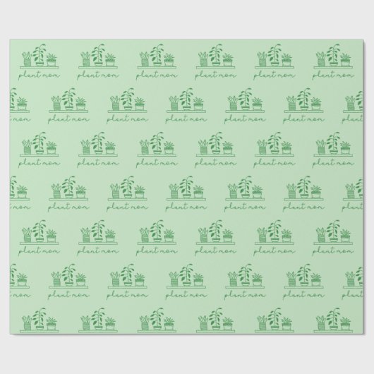 Papier Cadeau Mini Plante Maman mignonne Plante (Plat)