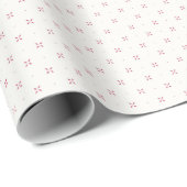Papier Cadeau Mini points en fleurs (Coin rond)