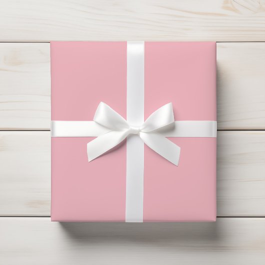 Papier Cadeau Mini-Solide Rose Pastel