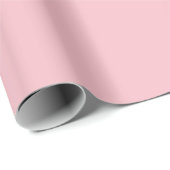 Papier Cadeau Mini-Solide Rose Pastel (Coin rond)