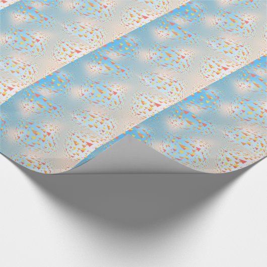 Papier Cadeau Mini triangles flottants Abstraits (Coin)