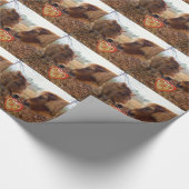 Papier Cadeau Miniature Donkey & Horse Valentine Heart (Coin)